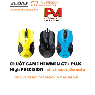 Chuột quang chuyên game có dây Newmen G7+ Plus / High PRECISION + Newmen G10 - Hàng chuẩn chính hãng