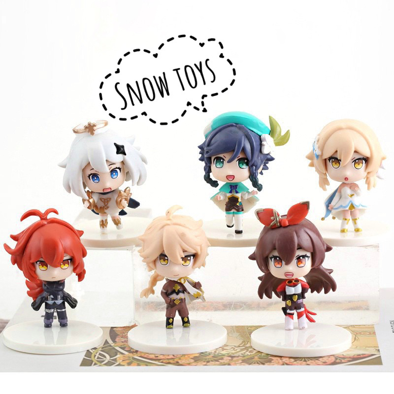 Mô hình genshin impact - figure nhân vật Klee,Babara,Fischi,Venti,Diluc,Keaya siêu dễ thương