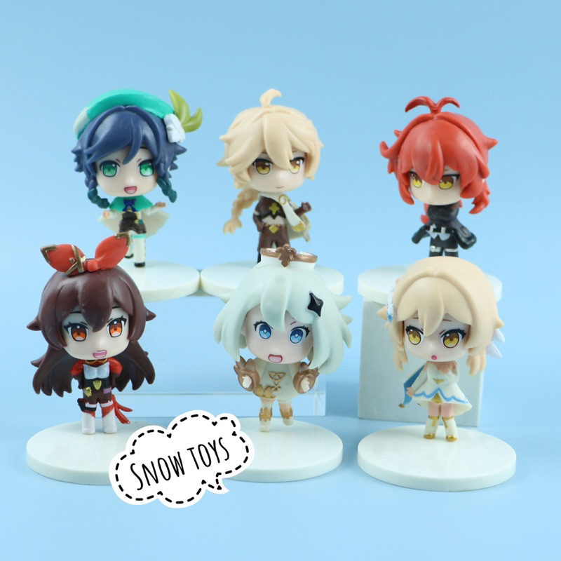 Mô hình genshin impact - figure nhân vật Klee,Babara,Fischi,Venti,Diluc,Keaya siêu dễ thương