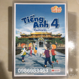 Bộ 175 Thẻ FLASHCARD TIẾNG ANH LỚP 4 - In 2 Mặt Ép plastic