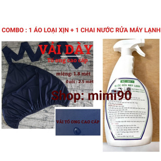 TẶNG KÈM DÂY XỎ - Áo vệ sinh máy lạnh chống thấm, túi vệ sinh máy lạnh tại nhà vải tổ ong cao cấp