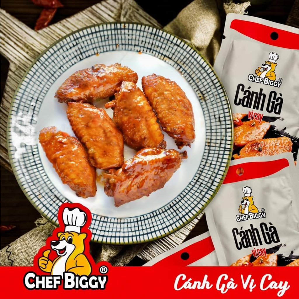 [ LOẠI MỚI 42G] Chân gà CHEF BIGGY vị cay/ mật ong chính hãng - Hàng Việt Nam, có chứng nhận VS ATTP