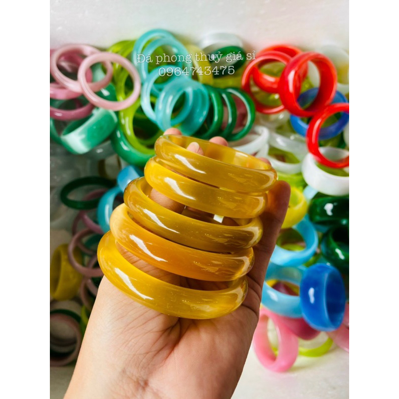 Vòng tay bản liền mắt mèo siêu đẹp mịn size 52-60mm