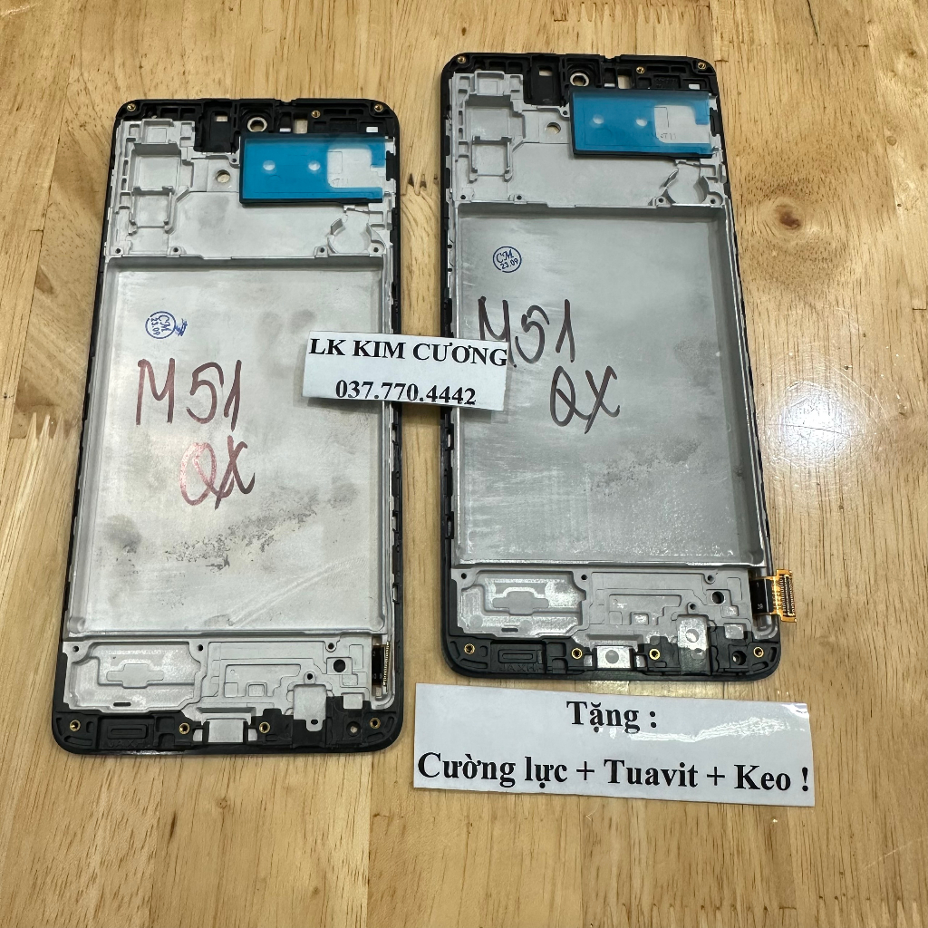 Màn hinh tương thích samsung M51 - QX liền khung
