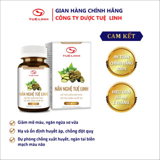 ✅Nần nghệ Tuệ Linh [Chính hãng] - Giảm mỡ máu, ngăn ngừa tai biến, tăng sức bền thành mạch - Hộp 30 viên
