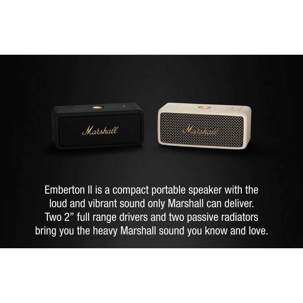 Loa di động Marshall Emberton II Loa Bluetooth không dây chống nước | Loa không dây | BigBuy360 - bigbuy360.vn