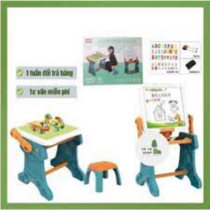 Bộ bàn ghế Lego kiêm bảng vẽ 2 in 1 Quà tặng từ nan