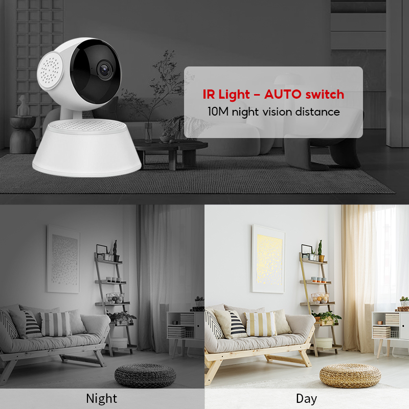 Camera quan sát Q6 1080P Camera IP bảo mật thông minh 360 độ HD WiFi không dây Tầm nhìn ban đêm Camera quan s