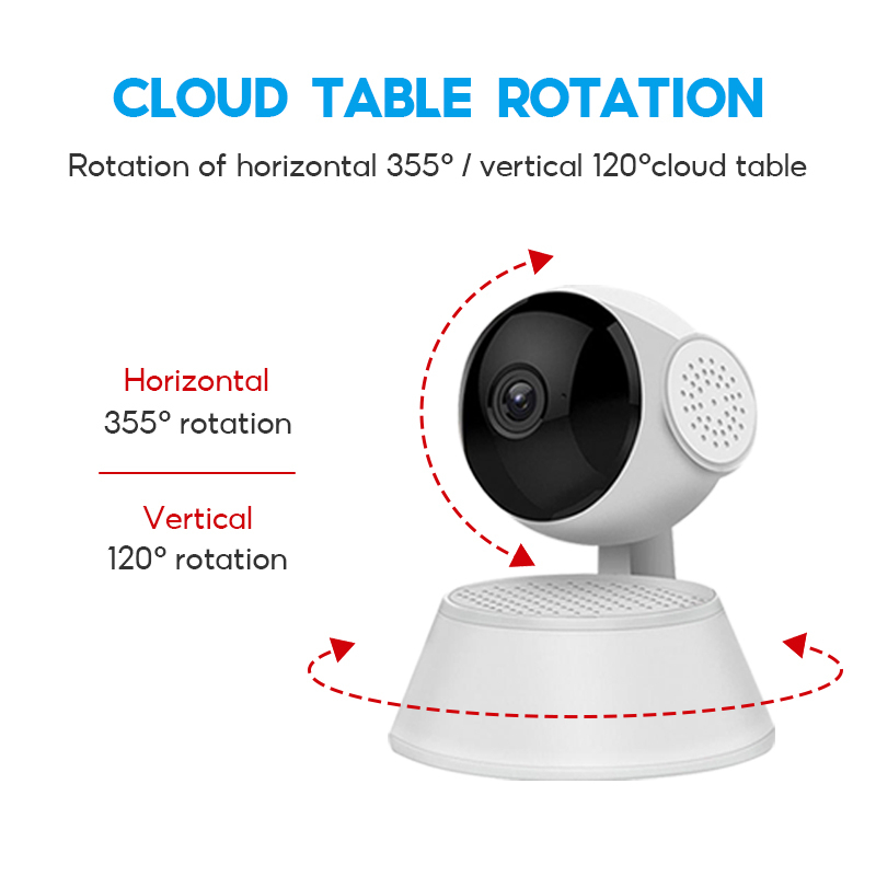 Camera quan sát Q6 1080P Camera IP bảo mật thông minh 360 độ HD WiFi không dây Tầm nhìn ban đêm Camera quan s