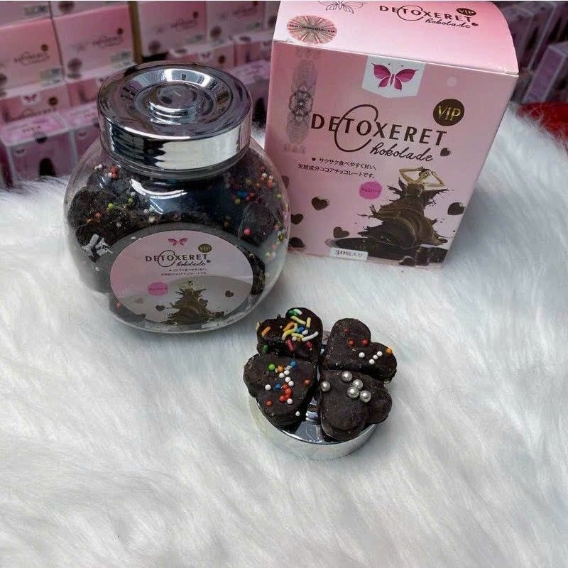 Kẹo socola giảm cân Detox_Chokolade_Vip . Lọ 30 viên