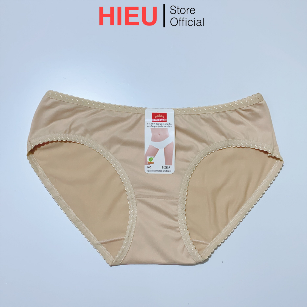 Set 10 Quần Lót Nữ Cotton Kháng Khuẩn Mềm Mịn Thấm Hút Tốt, Quần Chip Trơn Thoáng Mát Hieu Store24h - 2109