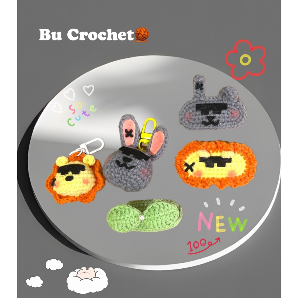 Combo móc khoá mini, kẹp Nong Lion & Chinzilla-GeminiFourth