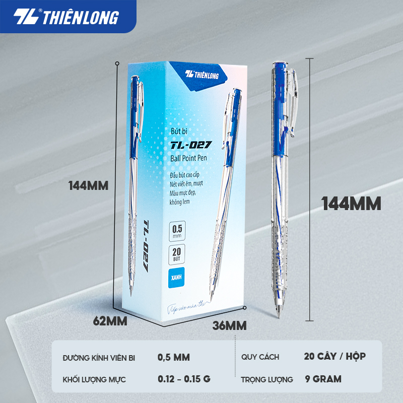 Hộp 20 Bút Bi Thiên Long TL-027