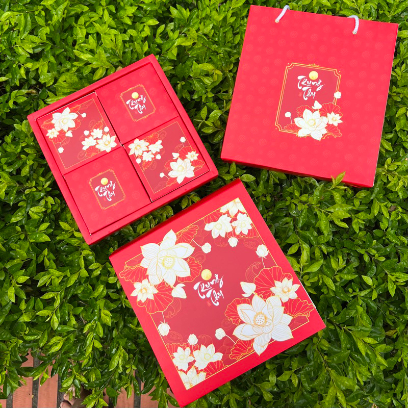 Hộp bánh trung thu loại 1 bánh 125-150-250gr