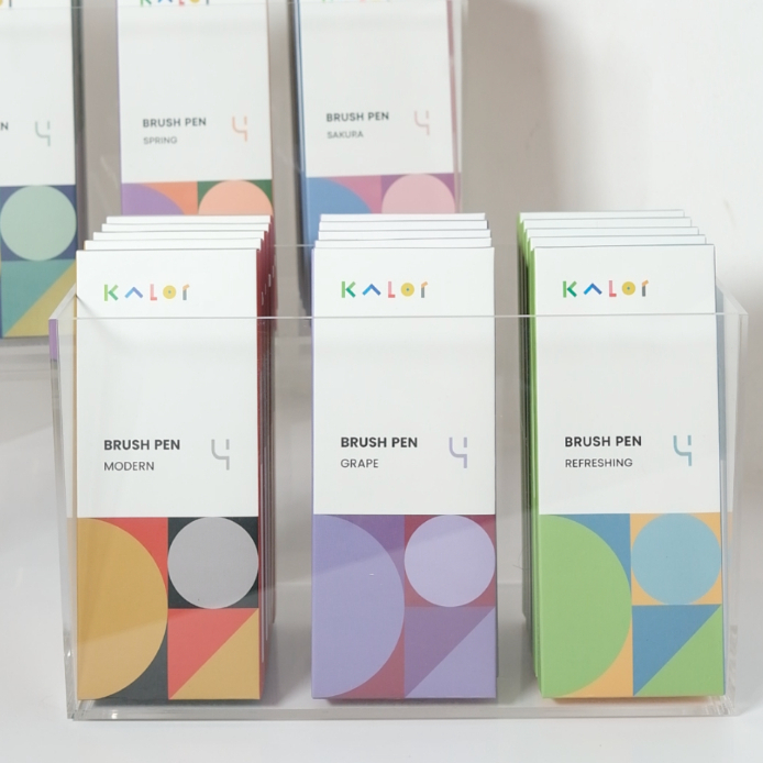 Bút BRUSH KALOR Pen Viết Callighraphy Màu Cực Phẩm - Lẻ 1 Bút & Set 4 Bút - Hàng Chính Hãng