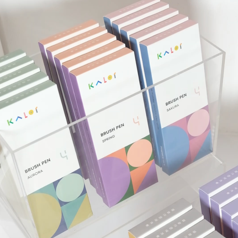 Bút BRUSH KALOR Pen Viết Callighraphy Màu Cực Phẩm - Lẻ 1 Bút & Set 4 Bút - Hàng Chính Hãng