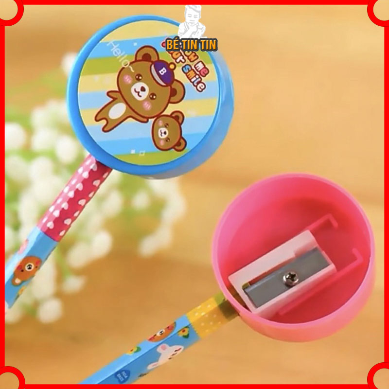 Dụng cụ học tập 5 / 9 món quà tặng cho bé (bút, kéo, tẩy, gọt bút) - ĐỒ CHƠI