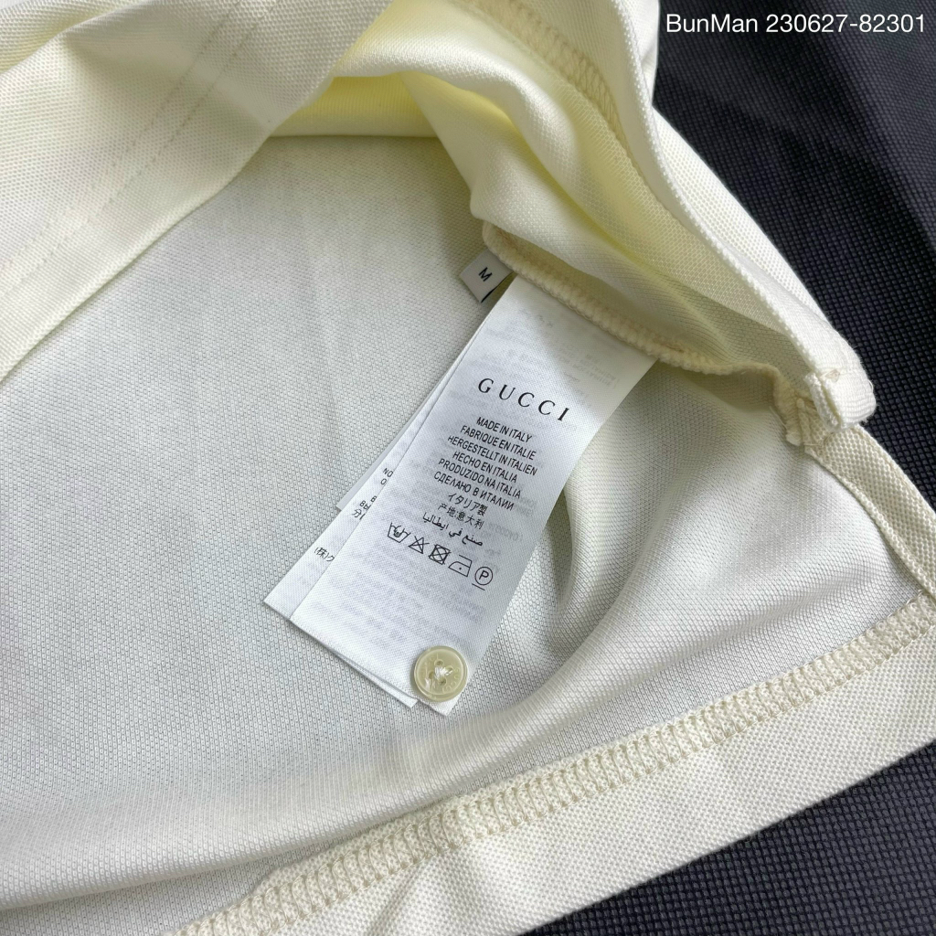 Polo G.C check cổ bản thêu chuẩn form