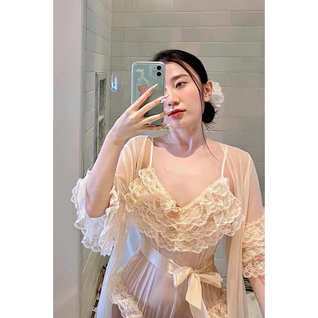 (M.60) Váy ngủ sexy cao cấp Đầm mặc nhà gợi cảm quyến rũ