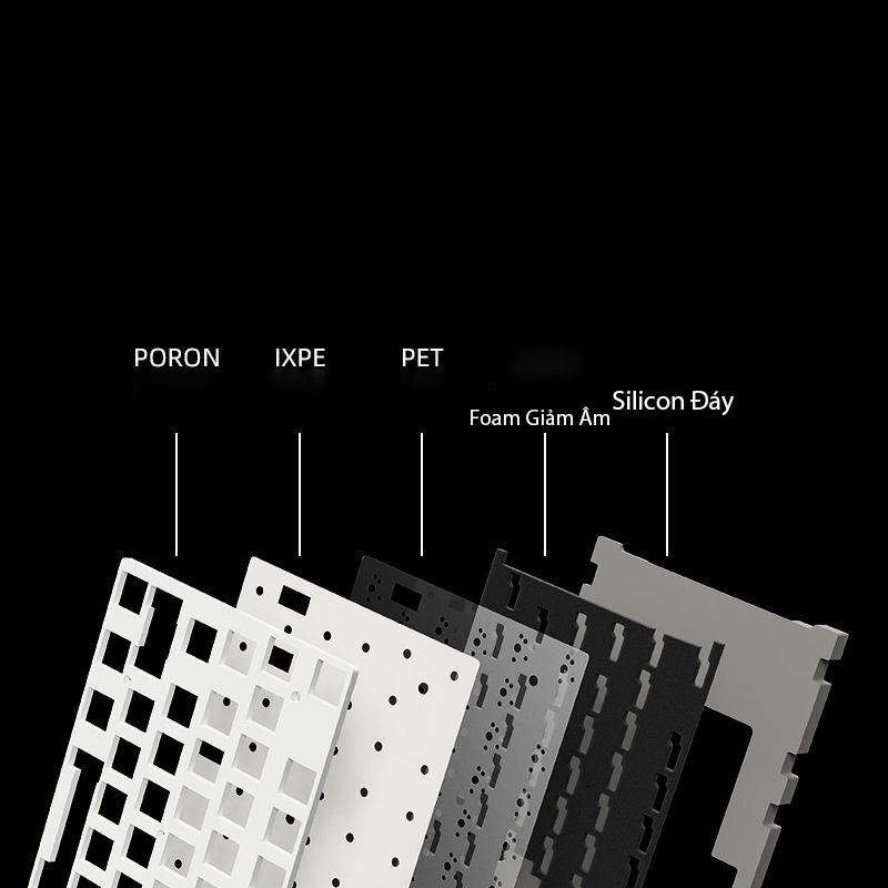 Bàn phím cơ Xingmeng - M87 3 Mode / Led RGB / Hotswap / Led Viền Bàn Phím Cơ TKL Tùy Chỉnh