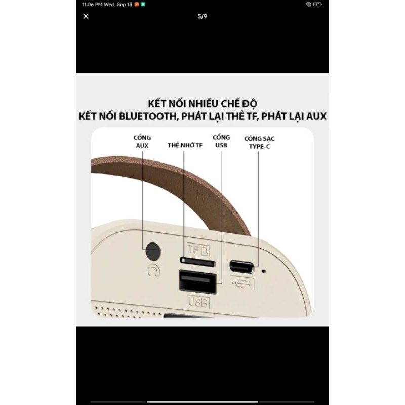 Bộ Loa Bluetooth Mini kèm 2 Mic Karaoke và Sticker