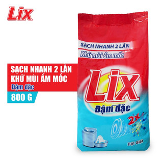 Bột giặt LIX extra đậm đặc 800g