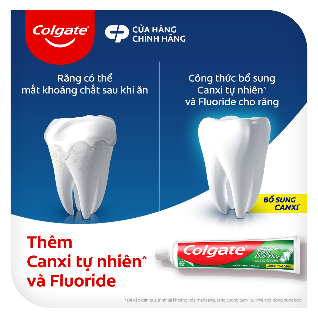 Kem đánh răng Colgate ngừa sâu răng răng chắc khỏe 225g/tuýp tặng bàn chải