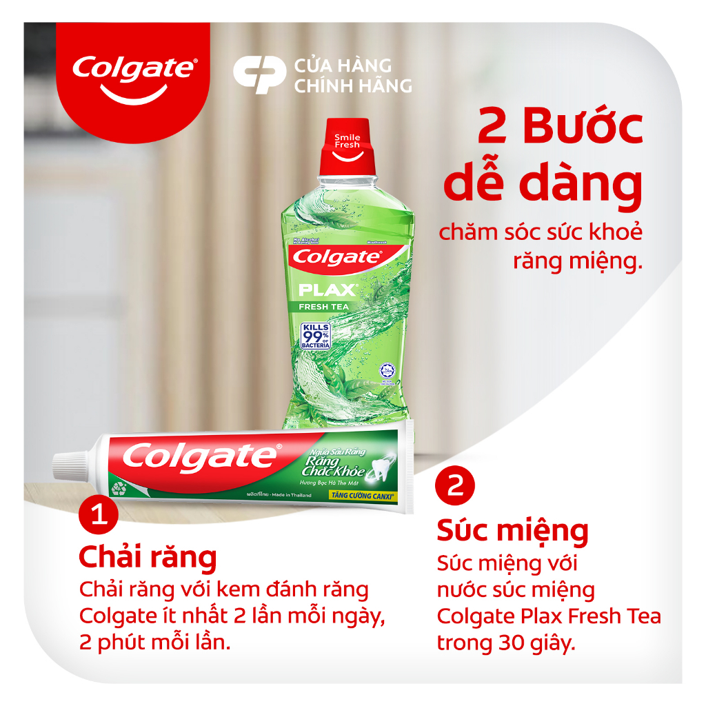 Kem đánh răng Colgate ngừa sâu răng răng chắc khỏe 225g/tuýp tặng bàn chải