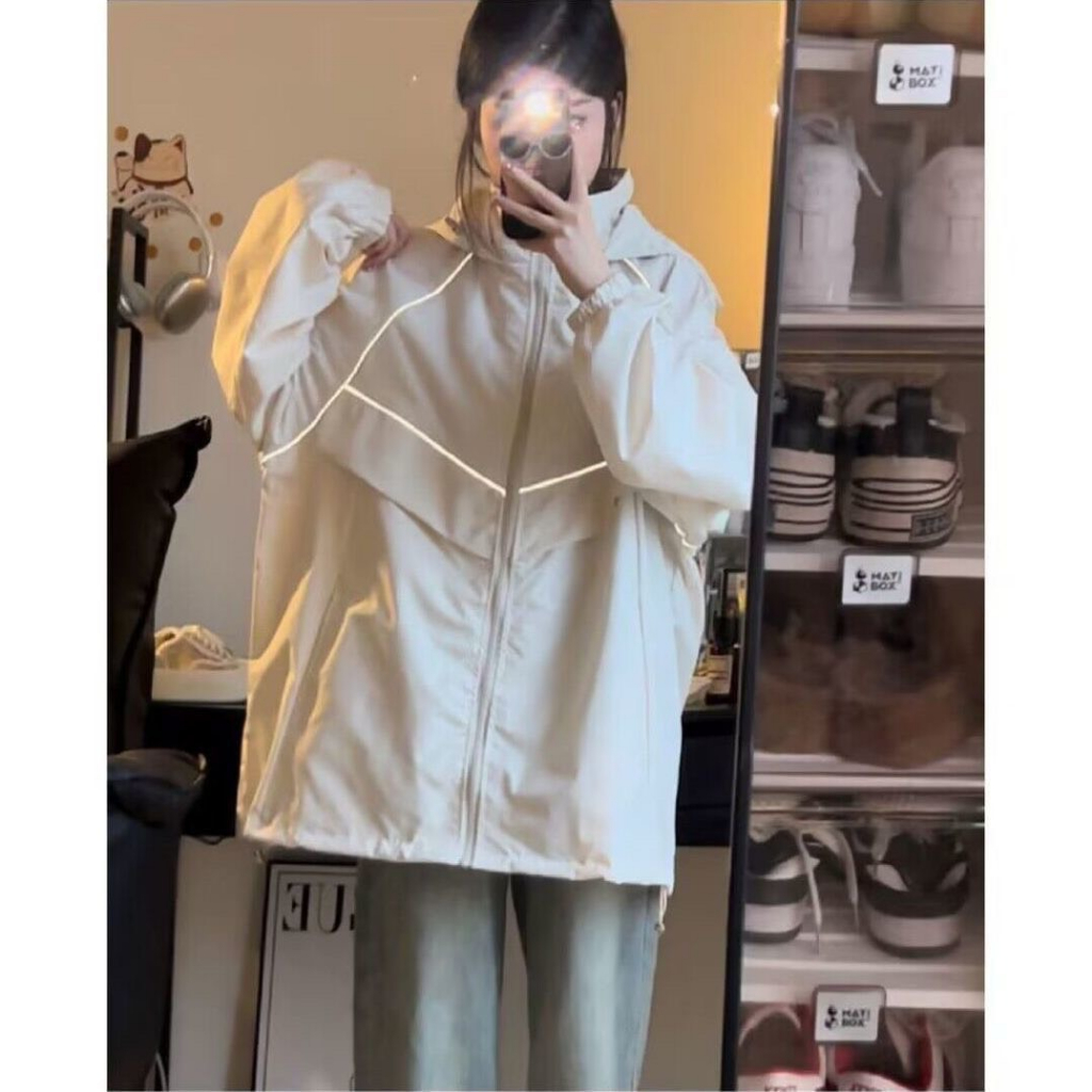 ÁO KHOÁC GIÓ 2 LỚP PHẢN QUANG LOGO THÊU PHONG CÁCH HÀN QUỐC TPP FASHION