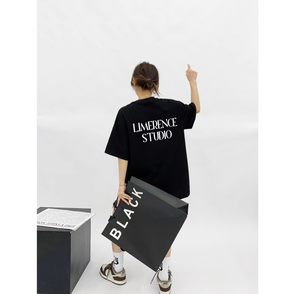 Áo thun form rộng LIMERENCE Studio Basic vải cotton cao cấp co giãn, dày dặn Local Brand