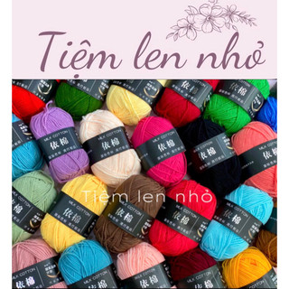Len milk cotton 50g mác đen màu 1-49