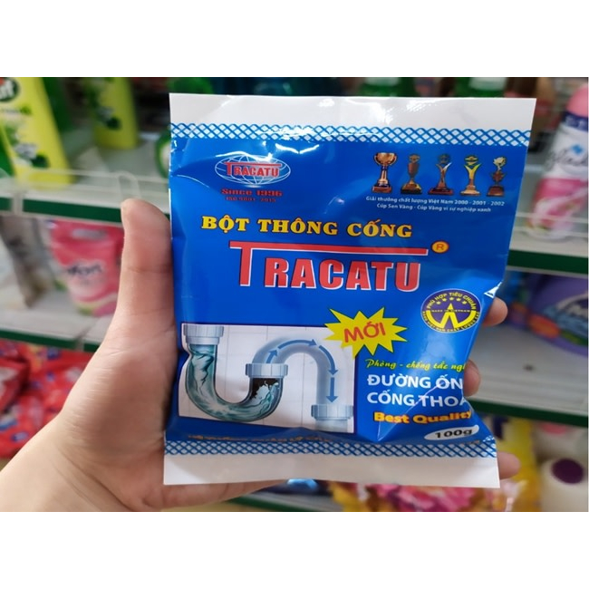 Bột thông cống, thông tắc bồn cầu