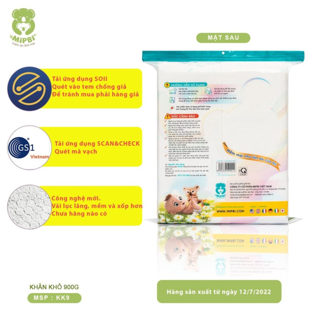 Khăn khô đa năng vải siêu mềm mịn bịch 400 gram và 800 gram hàng cao cấp