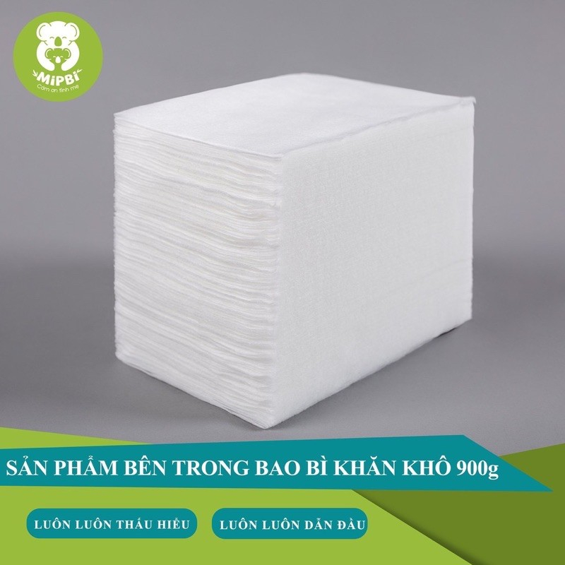 Khăn vải khô Mipbi 900 gram mềm mại hàng cao cấp cam kết hàng chính hãng