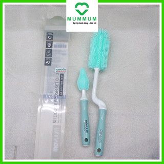 Set cọ rửa bình và cọ núm ti silicon Moyuum Hàn quốc