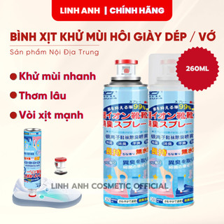 Chai xịt khử mùi hôi giày vớ tất, công nghệ nano bạc khử mùi hôi chân hiệu quả