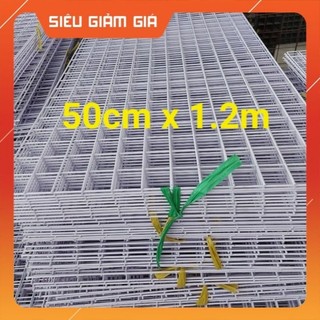 Tấm lưới sắt ô vuông treo phụ kiện 50cmx120cm.