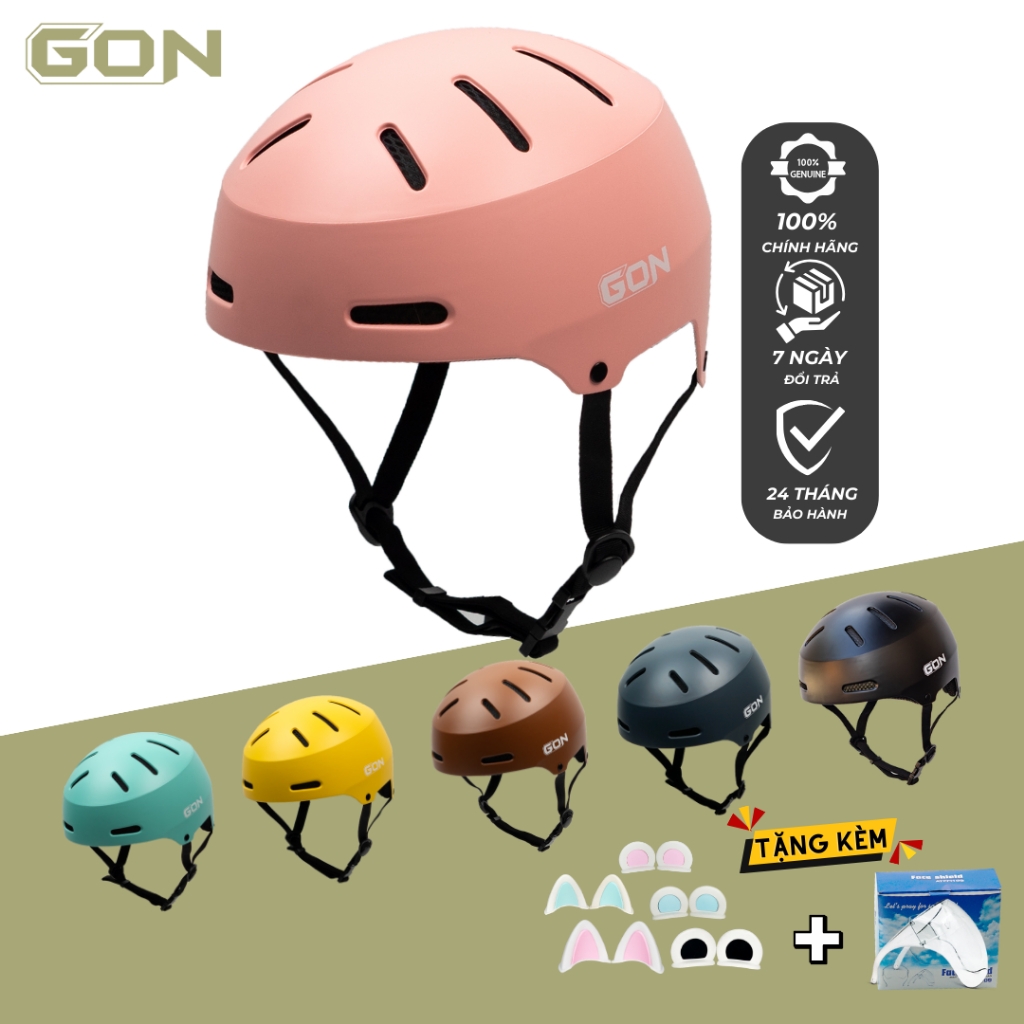 Nón Thể Thao GON AT50-G Thời Trang Siêu Nhẹ -Mờ nhiều màu