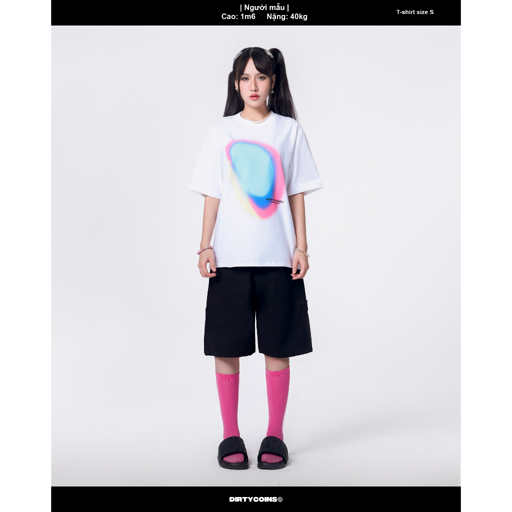 Áo Thun DirtyCoins Gradient Regular T-shirt - White