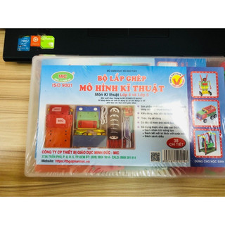 Bộ lắp ghép kĩ thuật lớp 4, lớp 5 - mic 38 chi tiết ( mẫu mới)