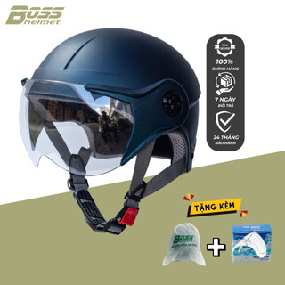 Nón bảo hiểm 1/2 đầu boss at06