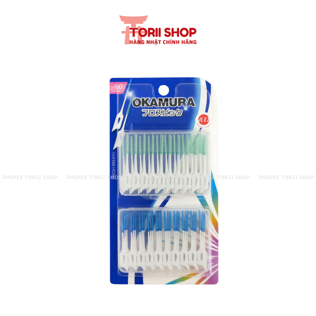Tăm siêu mềm Okamura 60 cây hàng Nhật torii