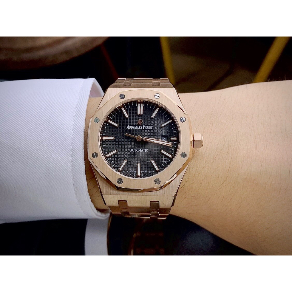 Đồng hồ nam Aud€mars Piguet Royal Oak 15500OR.OO.1220OR.01, Full box, Luxury diamond watch