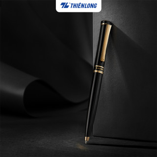 Bút bi cao cấp Thiên Long ngòi 1,0mm, thân kim loại, mạ vàng 18k tinh xảo, thích hợp làm quà tặng Biz-01