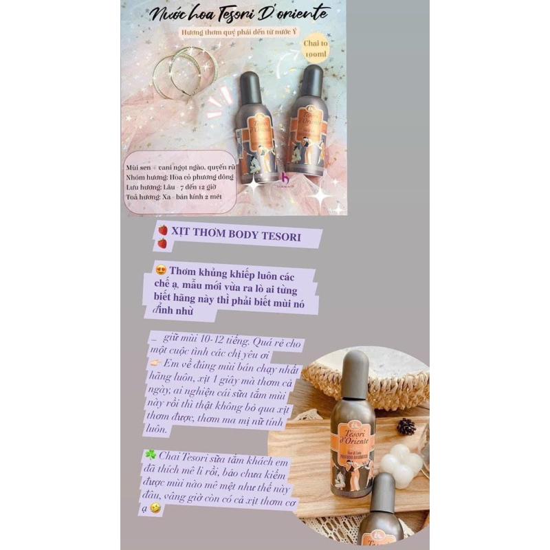 Xịt Thơm Body 100ml