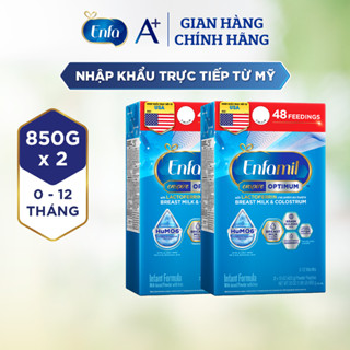 Bộ 2 Sản phẩm dinh dưỡng công thức Enfamil Enspire Infant Formula 850g hộp