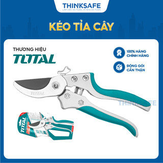 Kéo cắt tỉa cành cây total tht15308 kích thước 8 inch độ cứng của lưỡi 50-52 hrc độ sắc bén cao - thinksafe