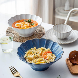 Tô sứ, tô, bát, bát ăn mì, tô ăn mì, bát tô sứ men ánh hoa cao cấp dùng được lò nướng, lò vi sóng, máy rửa chén