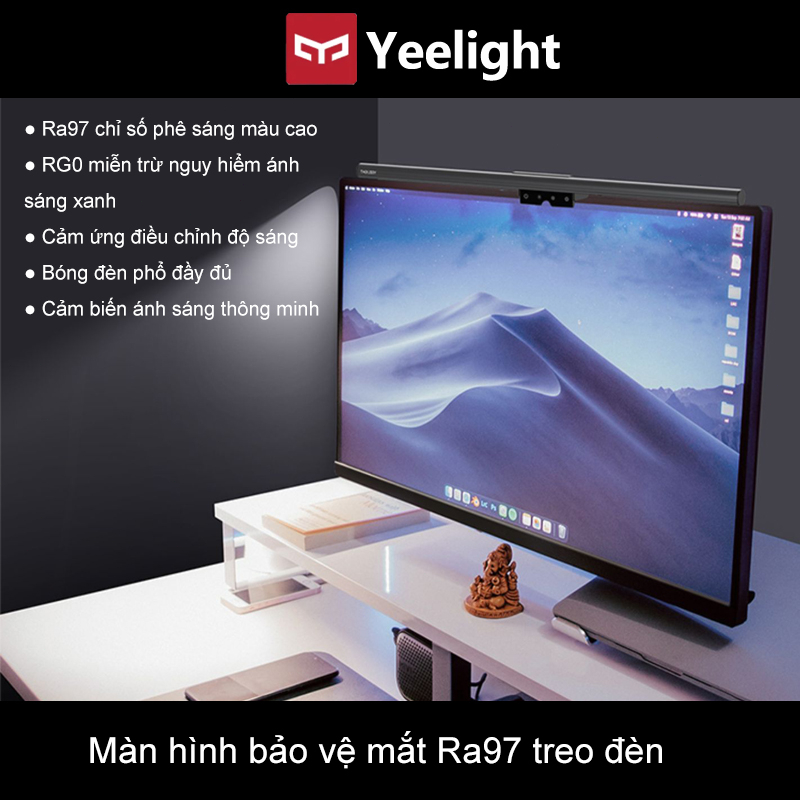 Đèn treo màn hình Máy Tính Yeelight,Bảo vệ mắt.Điều chỉnh độ sáng thông minh, phù hợp cho công việc văn phòng, học tập