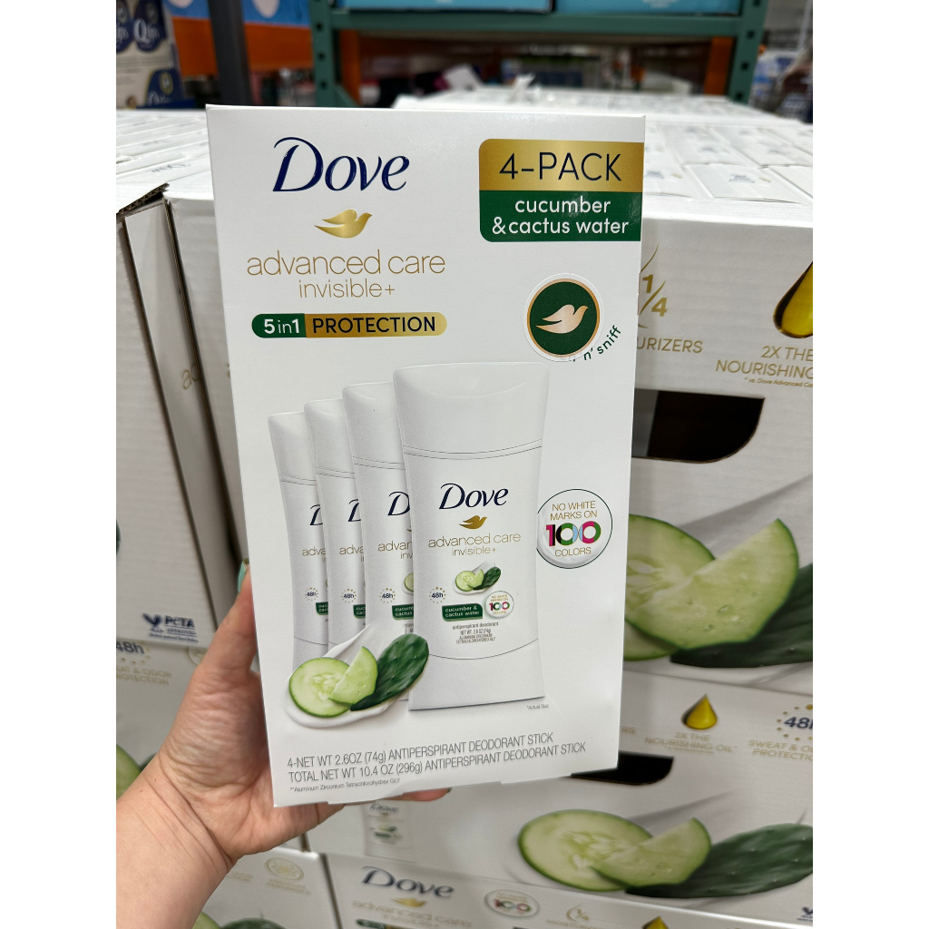 Lăn khử mùi Dove Advanced Care 48H mẫu mới với mùi thơm mát lạnh của dưa leo và xương rồng